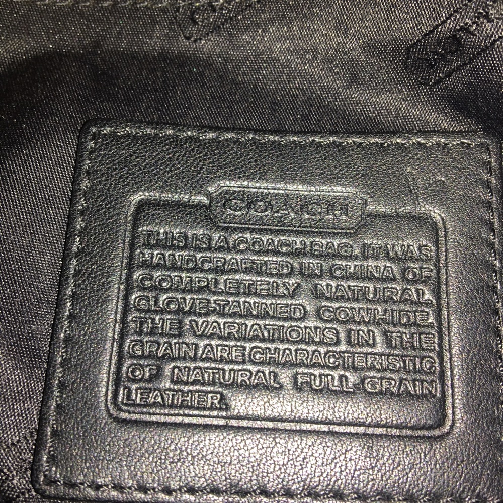 COACH Black Leather Cosmetic Pouch - Picture 13 of 13